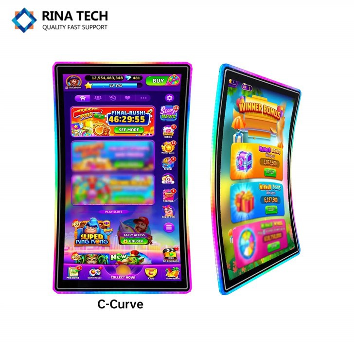 Curved Slot Machine Screen